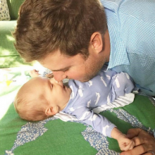 Father with his infant son