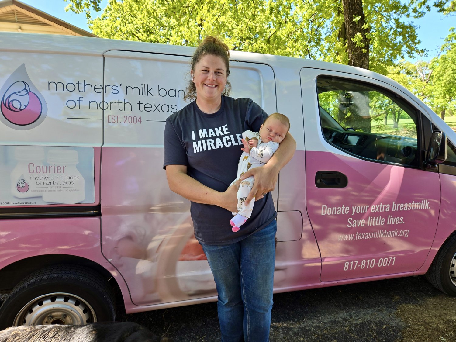 Kendra and Kassie on milk pick-up day.