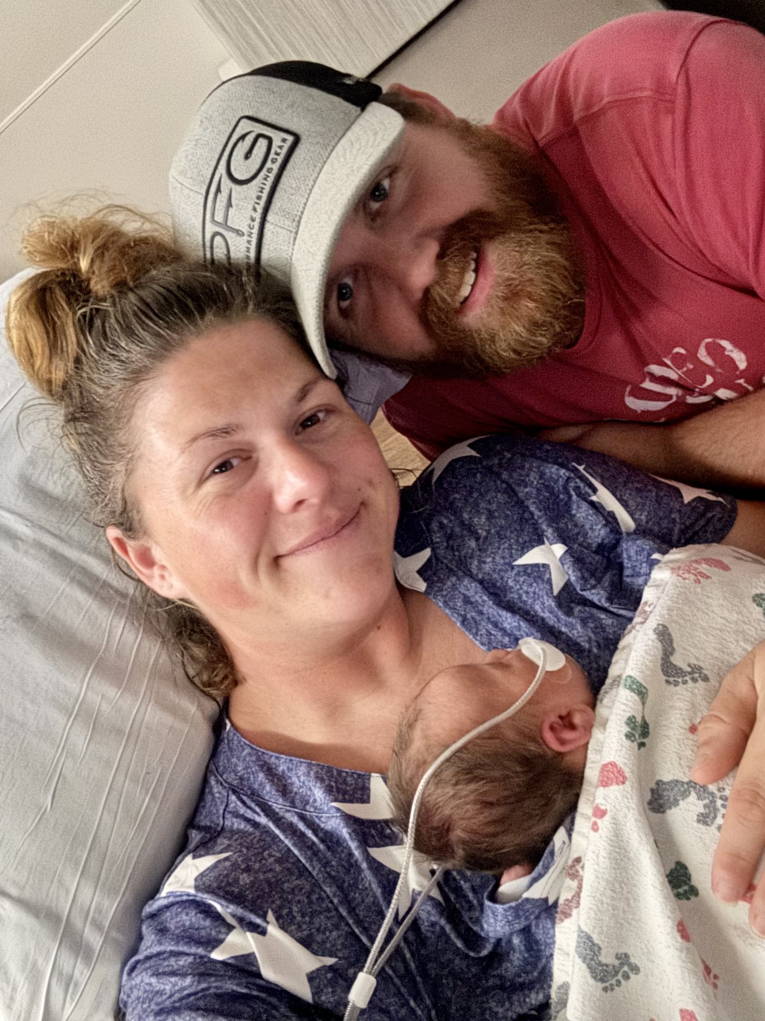 Kendra and her husband with Kassie